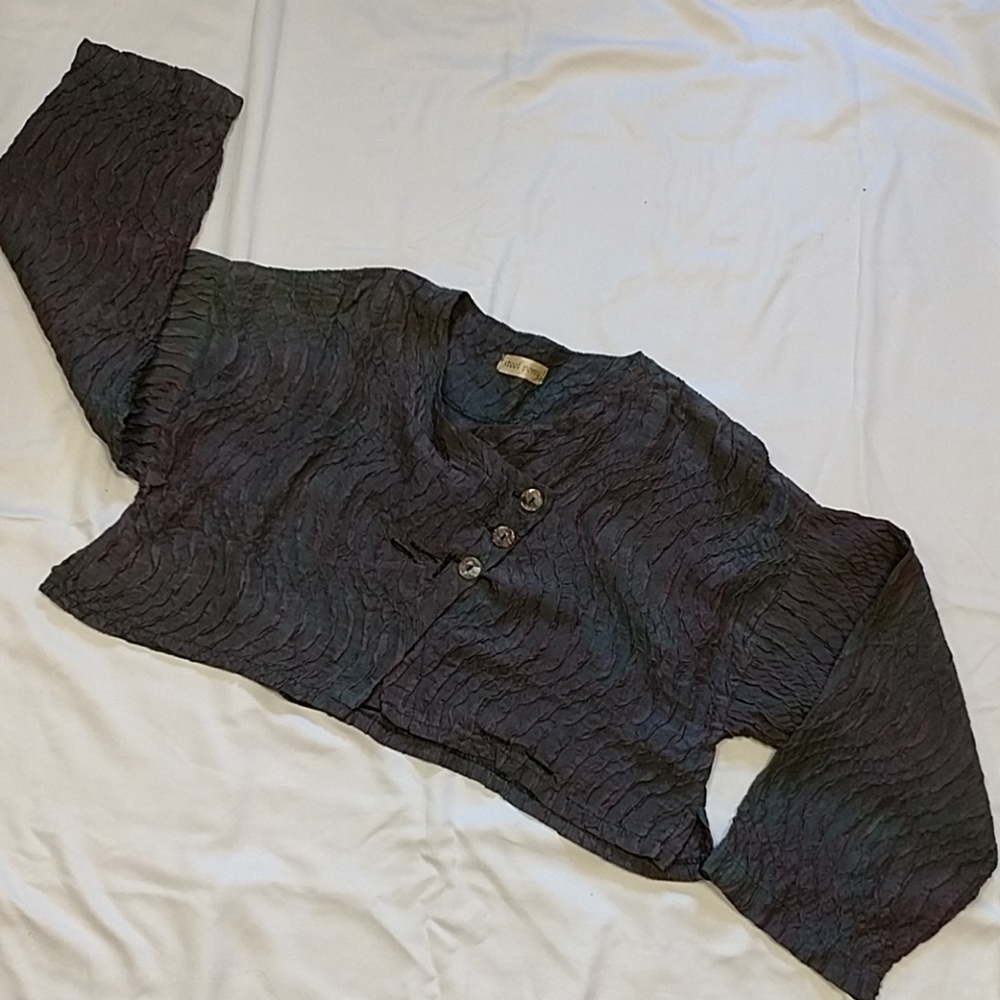 Steel Pony Artisan Silk Crop Jacket, NWOT, 1size - Picture 4 of 16